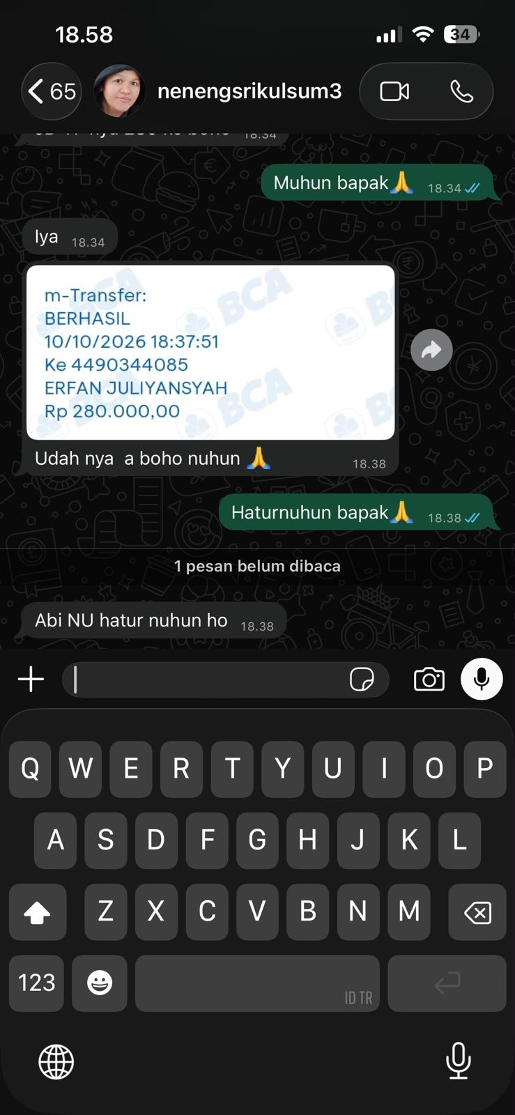 Foto testimoni pelanggan 4